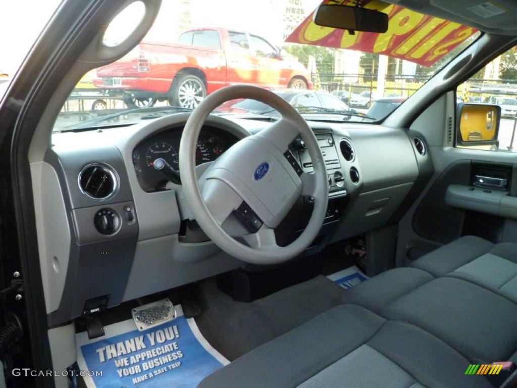 2005 F150 XLT SuperCab - Black / Medium Flint/Dark Flint Grey photo #7