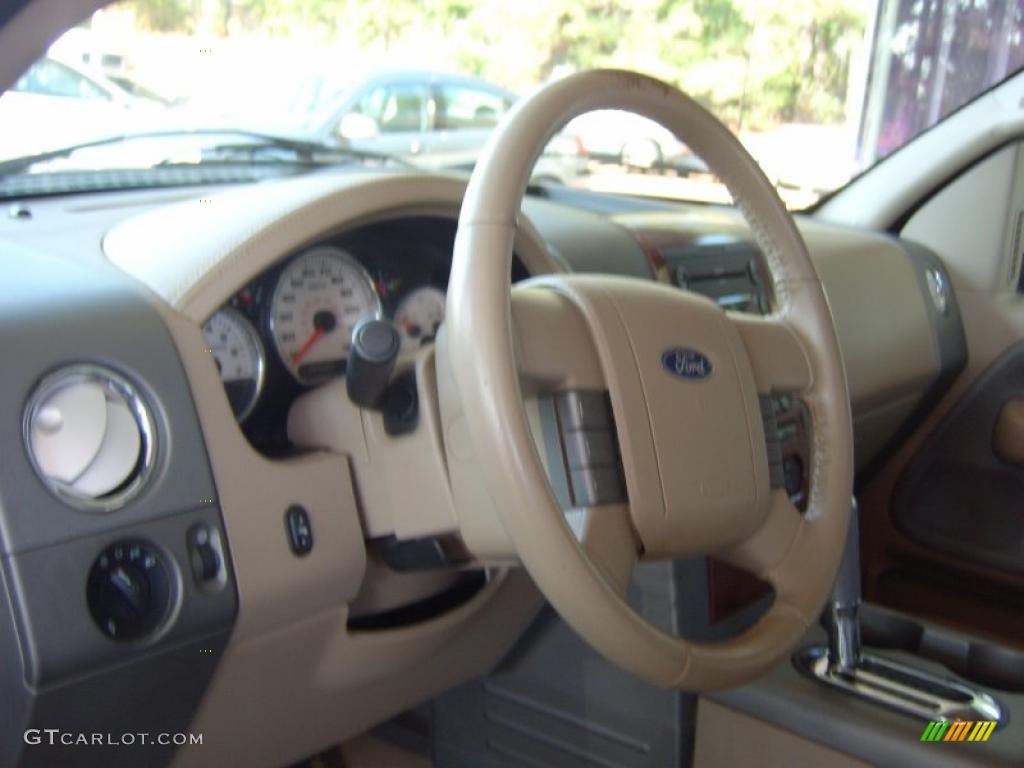 2006 F150 Lariat SuperCrew - Oxford White / Tan photo #12