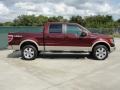 2009 Royal Red Metallic Ford F150 Lariat SuperCrew 4x4  photo #2