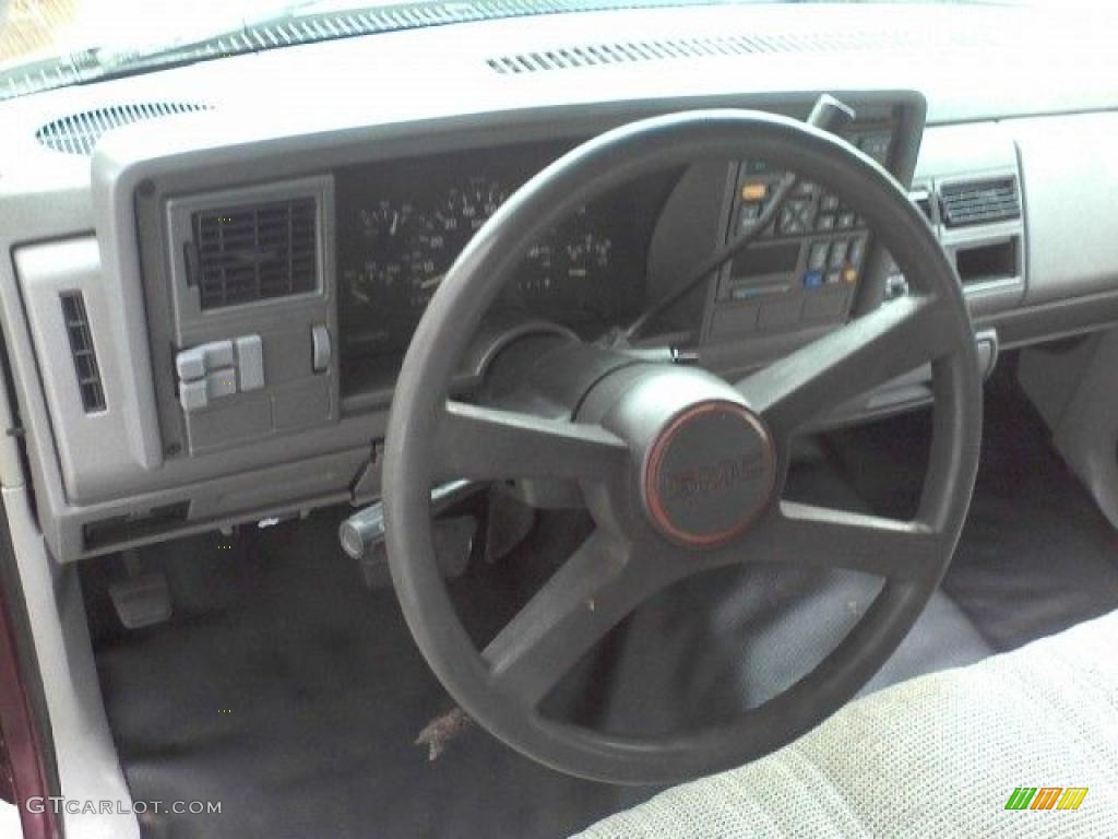 1993 GMC Sierra 1500 Regular Cab Gray Steering Wheel Photo #38393444