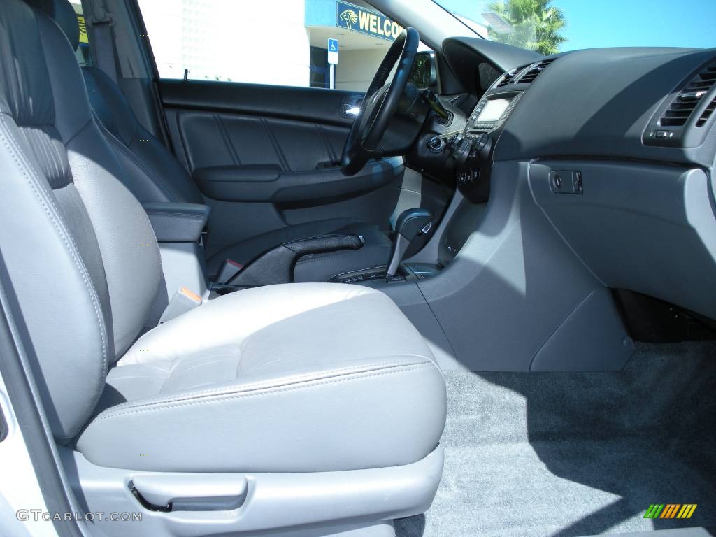 2007 Accord EX-L Sedan - Alabaster Silver Metallic / Gray photo #15