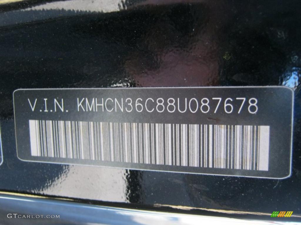 2008 Hyundai Accent GS Coupe Info Tag Photo #38395483