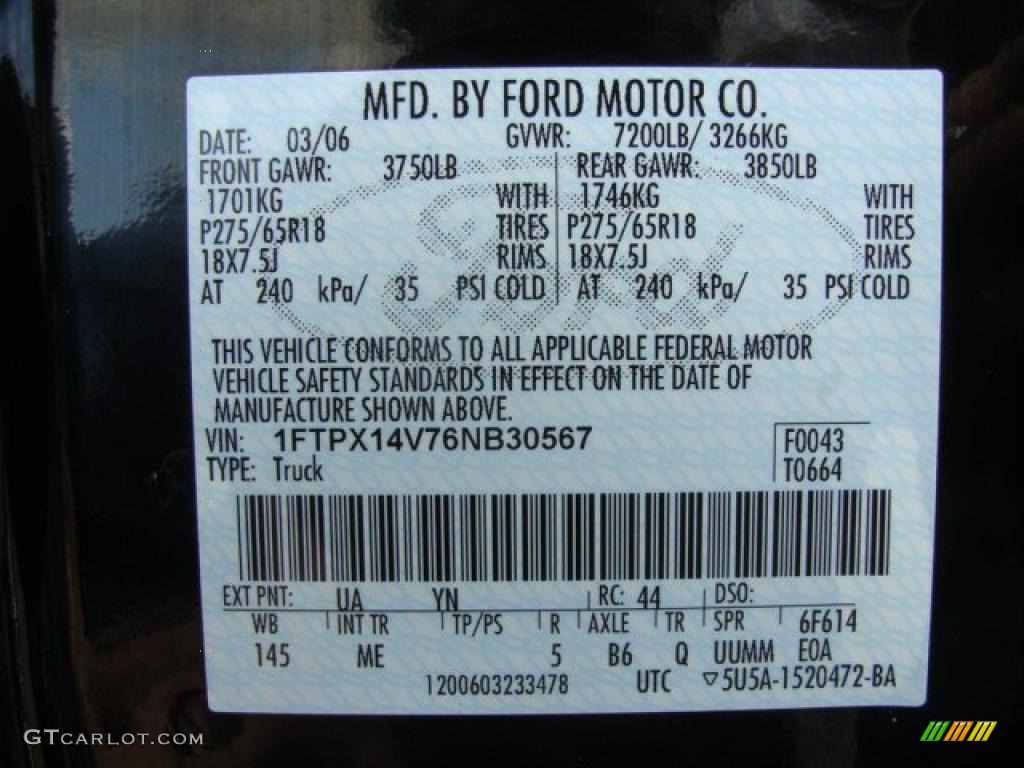 2006 F150 XLT SuperCab 4x4 - Black / Medium/Dark Flint photo #15