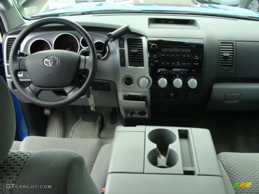 2008 Tundra Double Cab 4x4 - Blue Streak Metallic / Graphite Gray photo #9