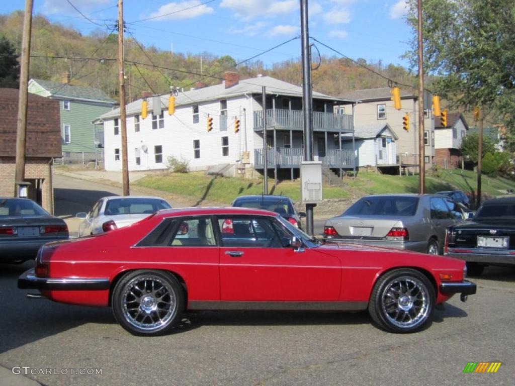 1989 XJ XJS V12 Coupe - Signal Red / Ivory photo #3