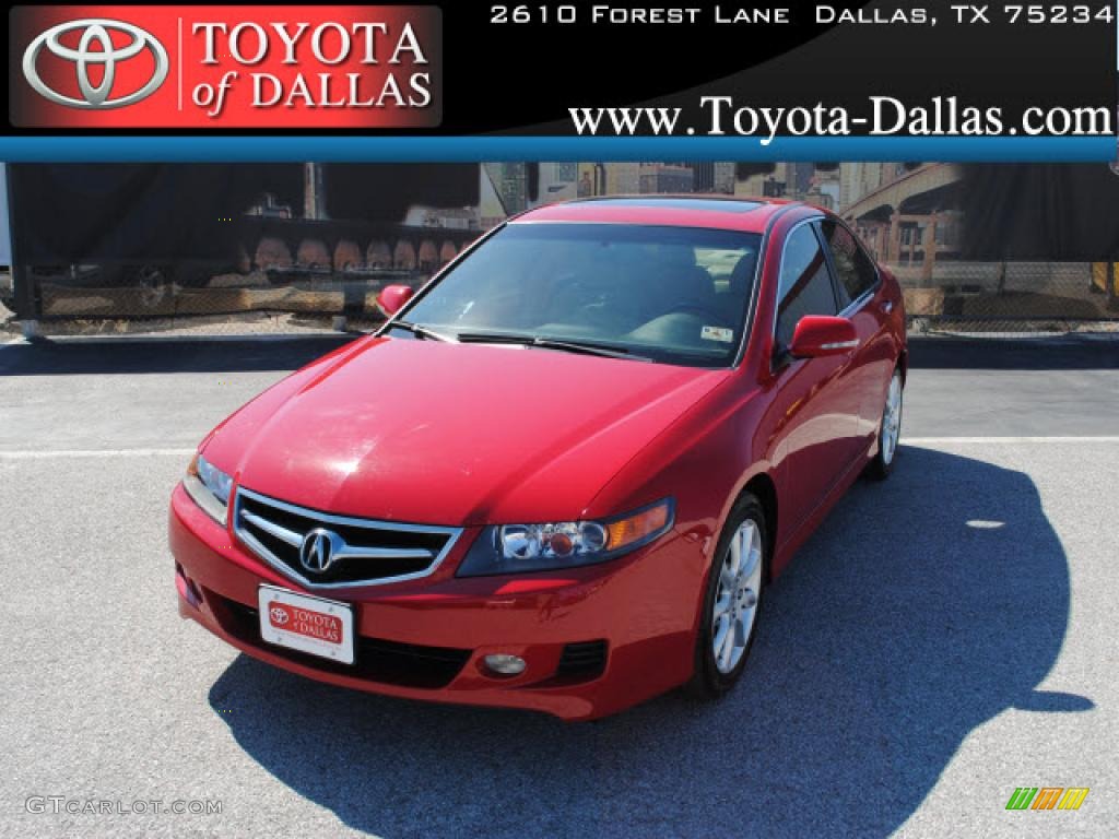 2008 TSX Sedan - Milano Red / Parchment photo #1