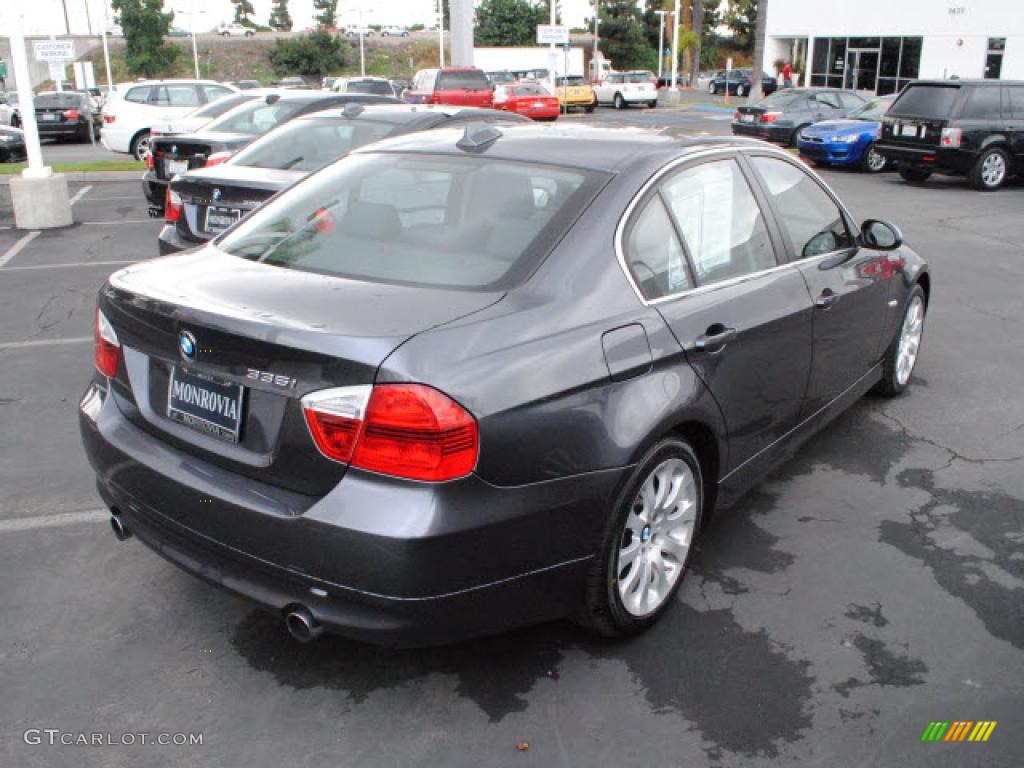 2008 3 Series 335i Sedan - Sparkling Graphite Metallic / Black photo #8