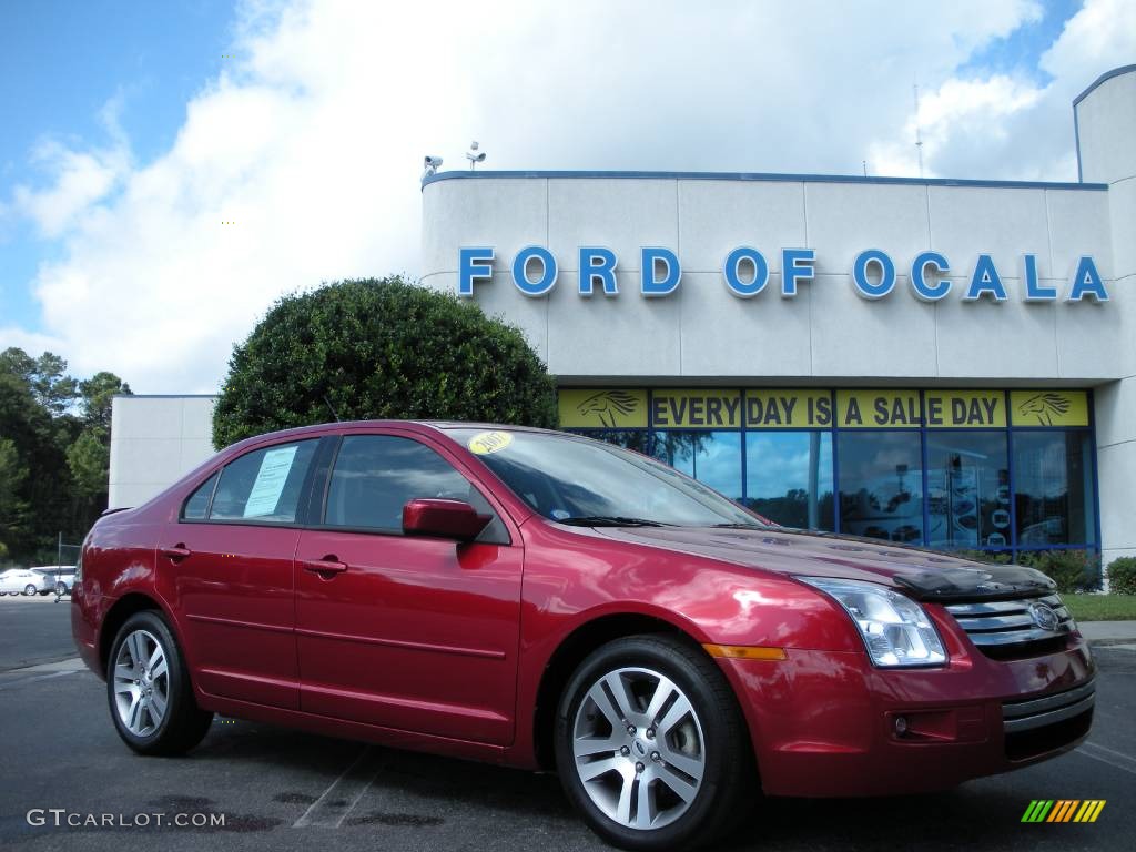 2007 Fusion SE - Redfire Metallic / Charcoal Black photo #1