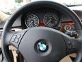 Beige 2009 BMW 3 Series 328i Sport Wagon Steering Wheel