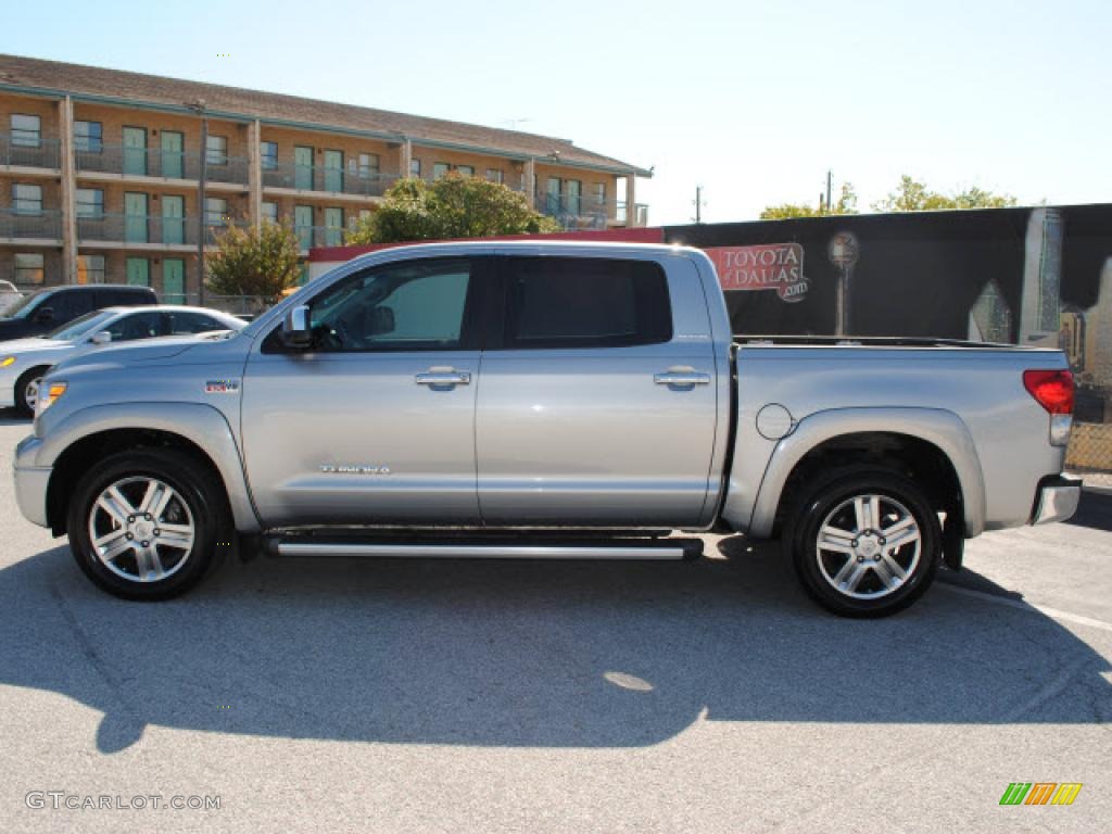 2008 Tundra Limited CrewMax - Silver Sky Metallic / Graphite Gray photo #8