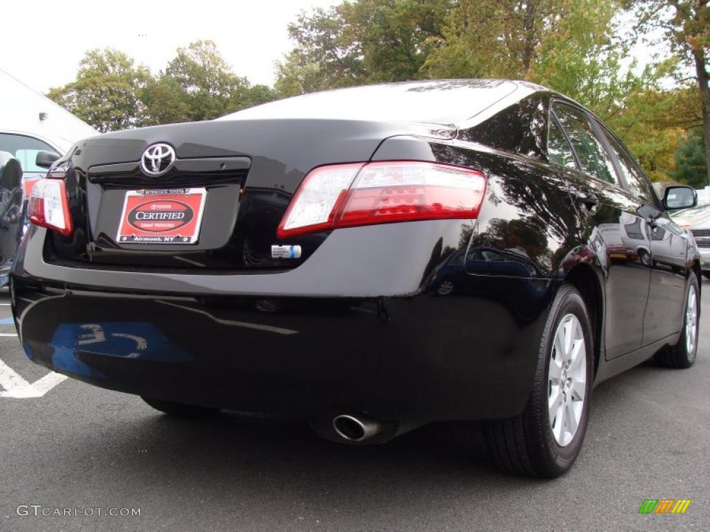 2008 Camry Hybrid - Black / Ash photo #4