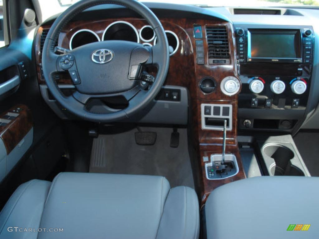 2008 Toyota Tundra Limited CrewMax Graphite Gray Dashboard Photo #38400604