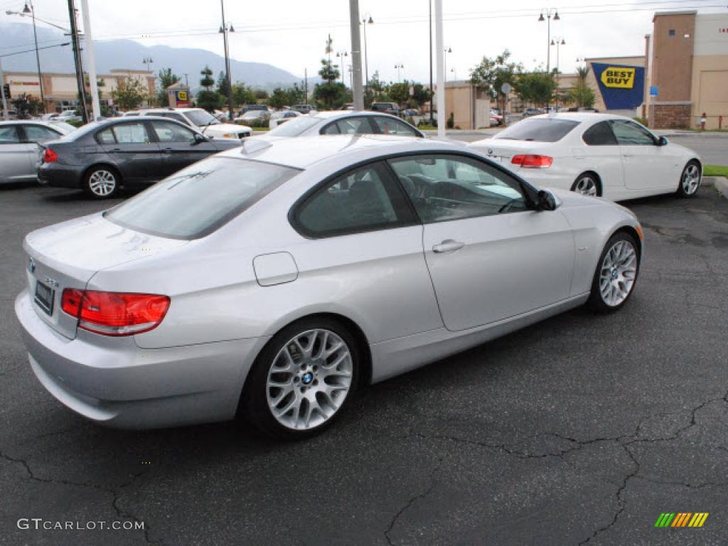 2009 3 Series 328i Coupe - Titanium Silver Metallic / Black photo #9