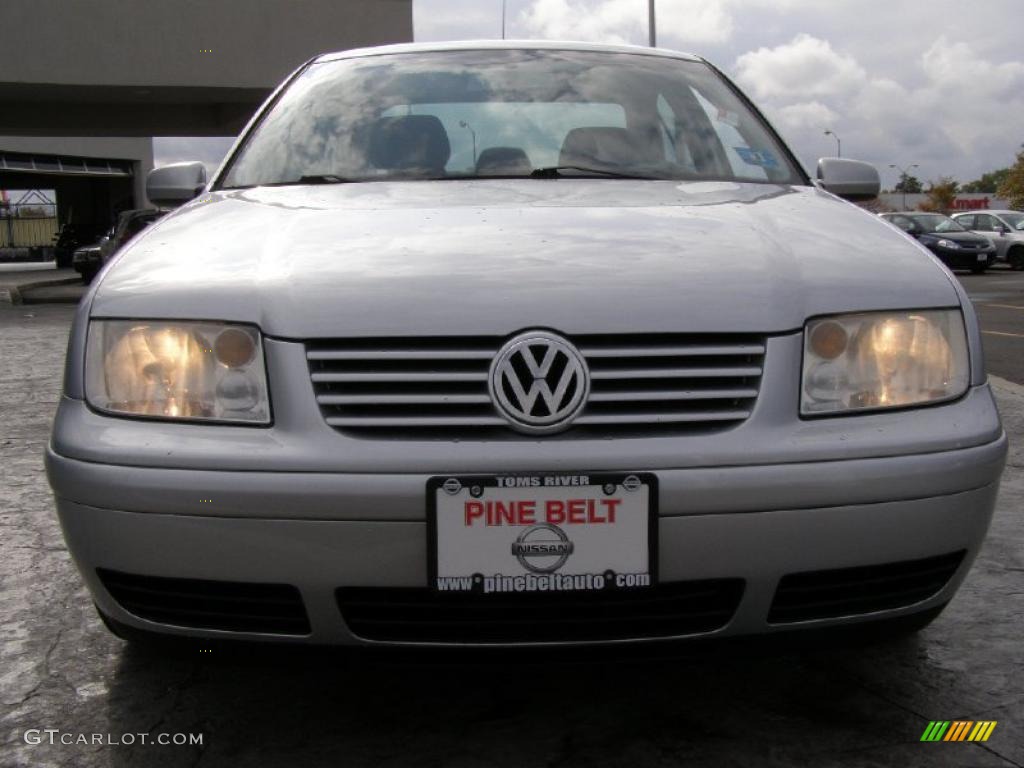 2002 Jetta GLS Sedan - Reflex Silver Metallic / Grey photo #2
