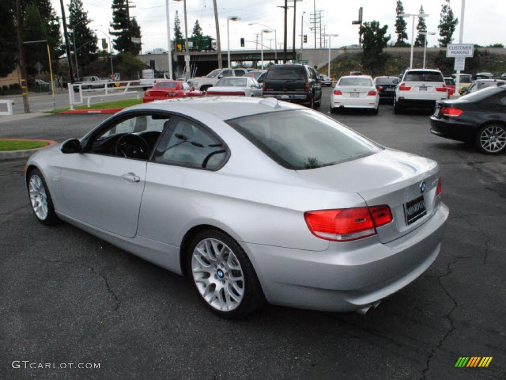2009 3 Series 328i Coupe - Titanium Silver Metallic / Black photo #12