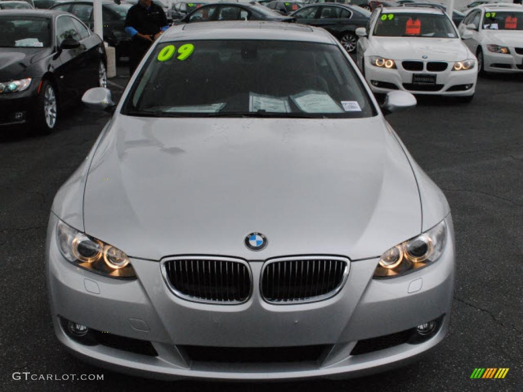 2009 3 Series 328i Coupe - Titanium Silver Metallic / Black photo #25