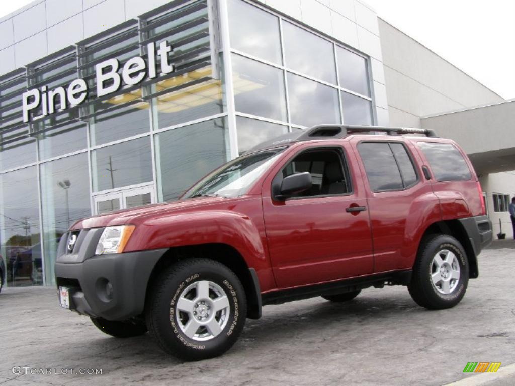 2007 Xterra X 4x4 - Red Brawn Metallic / Steel/Graphite photo #1