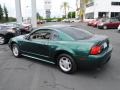 2001 Dark Highland Green Ford Mustang V6 Coupe  photo #10
