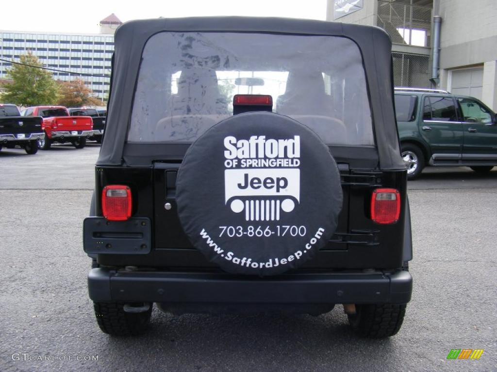 2004 Wrangler Sport 4x4 - Black / Dark Slate Gray photo #6