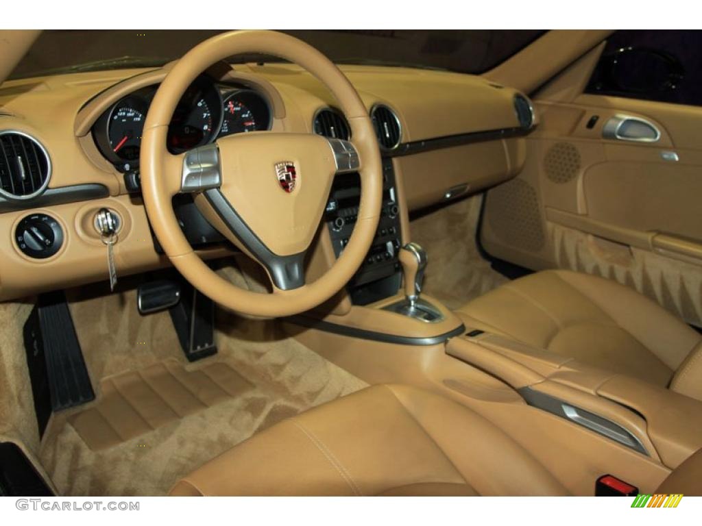 Sand Beige Interior 2007 Porsche Cayman Standard Cayman Model Photo #38403456
