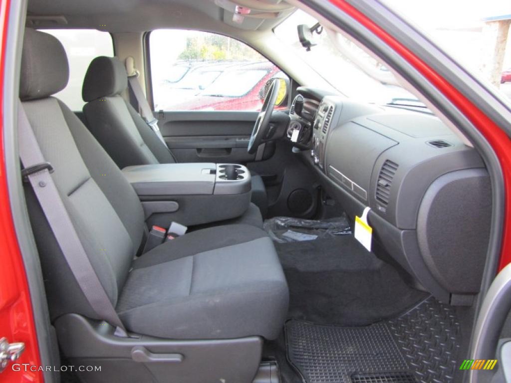 Ebony Interior 2011 Chevrolet Silverado 1500 LT Crew Cab Photo #38403984