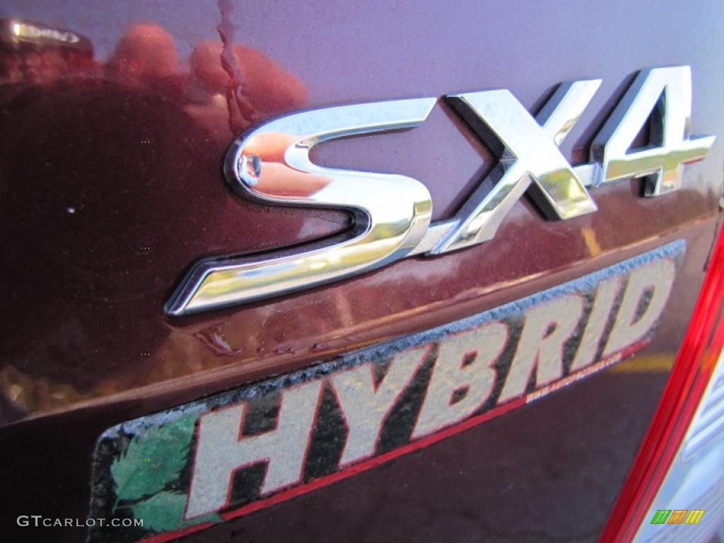 2008 SX4 Sedan - Cherry Red Metallic / Black photo #9