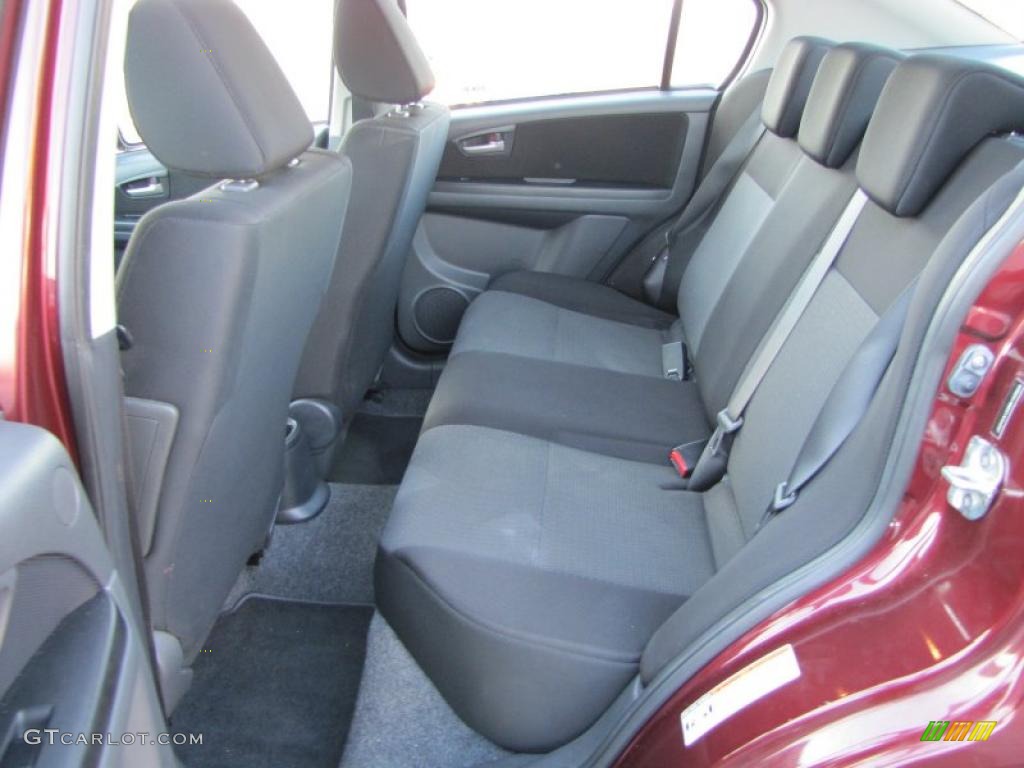 Black Interior 2008 Suzuki SX4 Sedan Photo #38405142