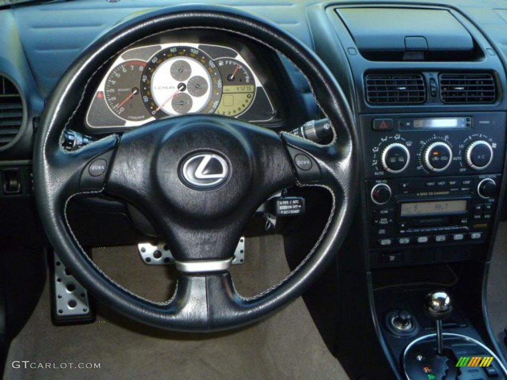 2004 Lexus IS 300 Ivory Steering Wheel Photo #38405166