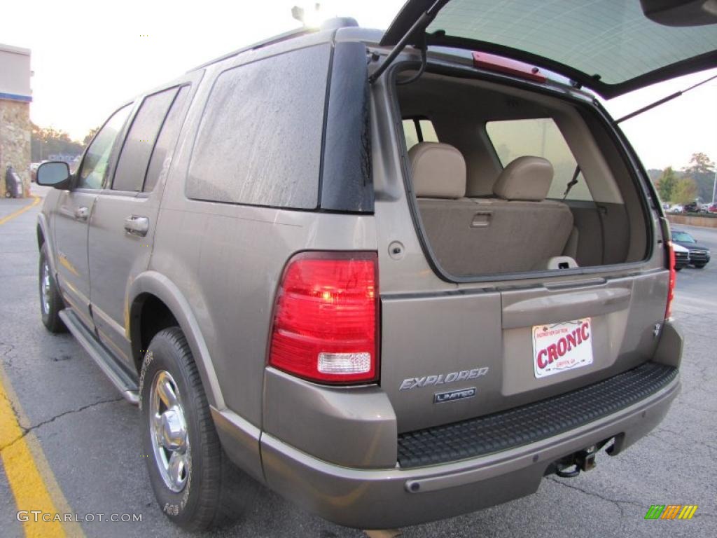 2002 Explorer Limited 4x4 - Mineral Grey Metallic / Medium Parchment photo #13