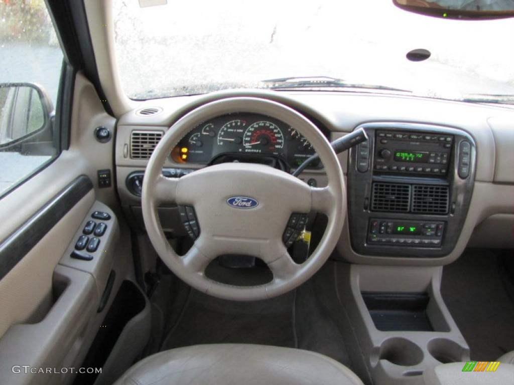 2002 Ford Explorer Limited 4x4 Medium Parchment Dashboard Photo #38405603