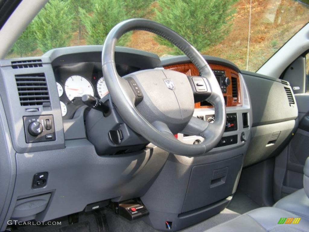 2007 Dodge Ram 3500 Laramie Quad Cab 4x4 Medium Slate Gray Dashboard Photo #38407724