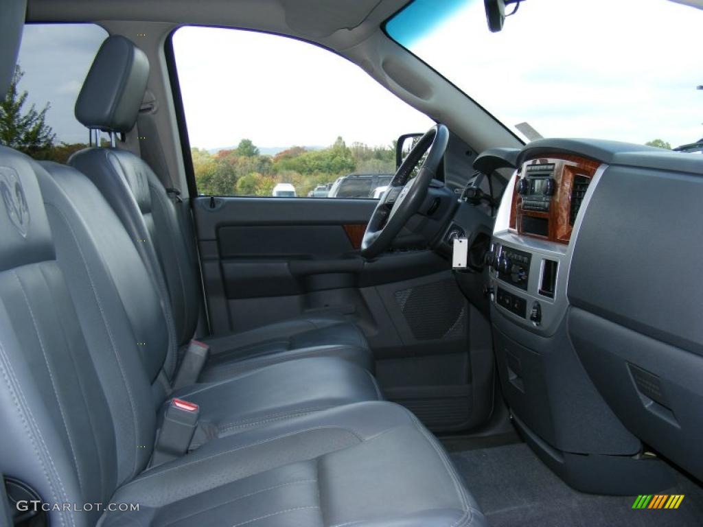 Medium Slate Gray Interior 2007 Dodge Ram 3500 Laramie Quad Cab 4x4 Photo #38407792