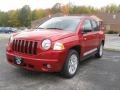 2010 Inferno Red Crystal Pearl Jeep Compass Latitude  photo #1