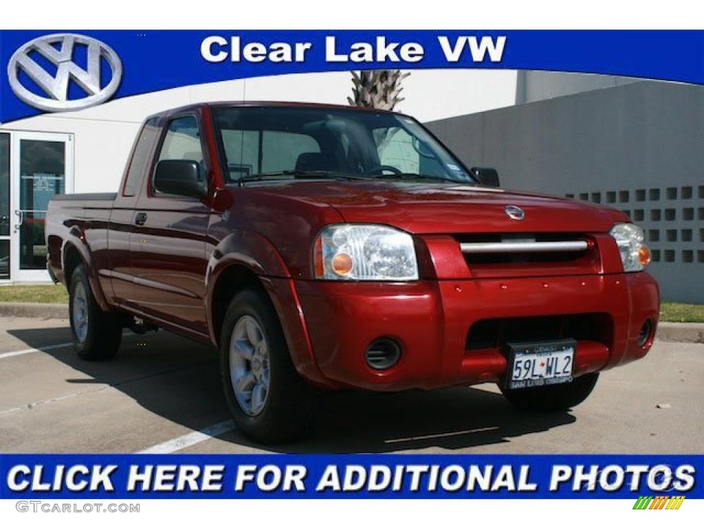 2004 Frontier XE King Cab - Red Brawn Metallic / Gray photo #1