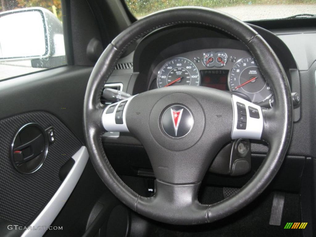 2007 Pontiac Torrent AWD Ebony Steering Wheel Photo #38409492