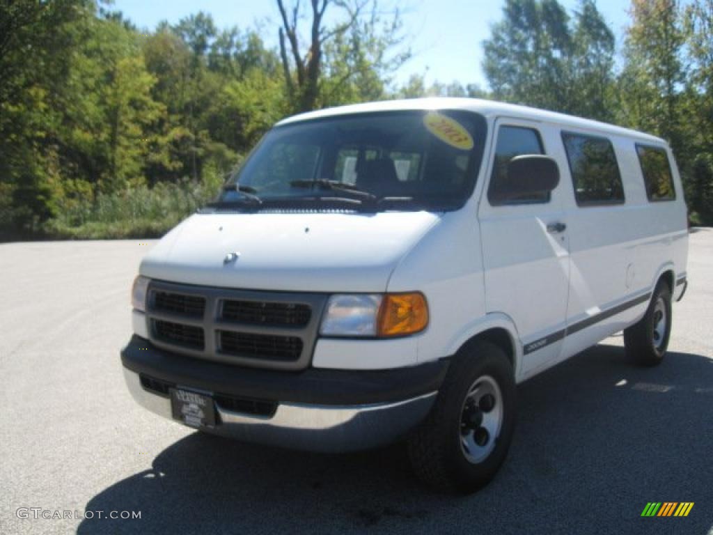 Bright White Dodge Ram Van