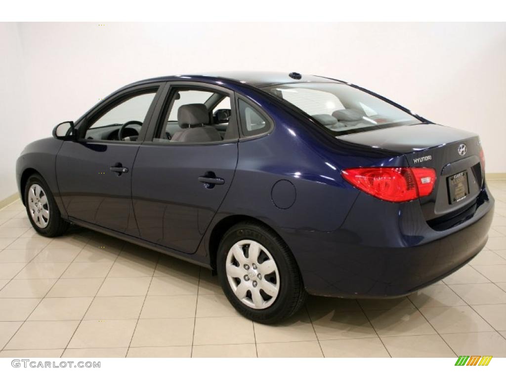 2009 Elantra GLS Sedan - Regatta Blue / Gray photo #5
