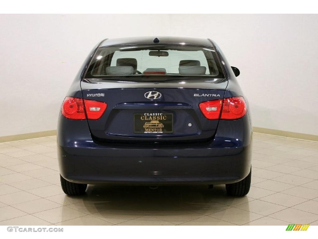2009 Elantra GLS Sedan - Regatta Blue / Gray photo #6
