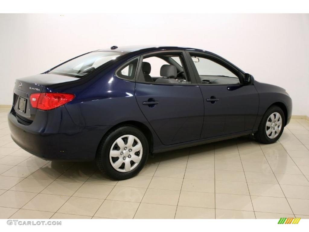2009 Elantra GLS Sedan - Regatta Blue / Gray photo #7