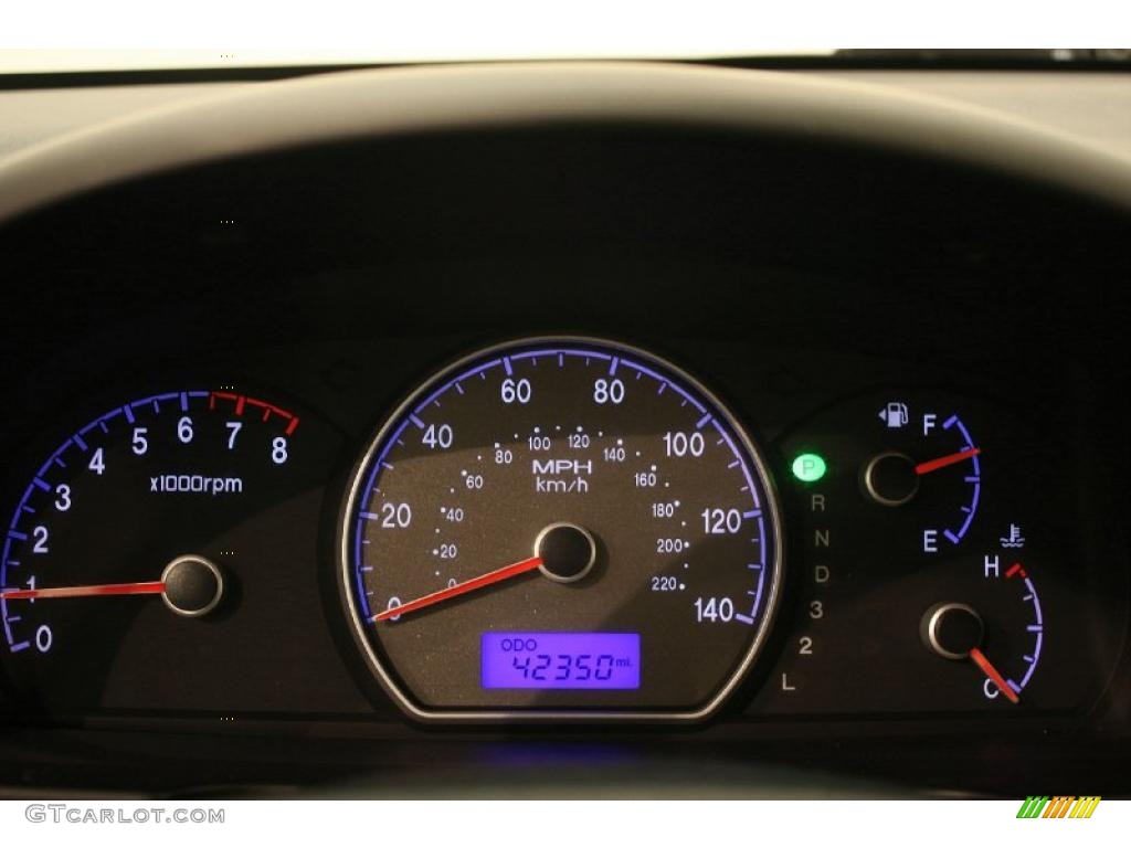 2009 Hyundai Elantra GLS Sedan Gauges Photo #38411281