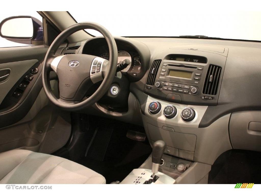 Gray Interior 2009 Hyundai Elantra GLS Sedan Photo #38411293