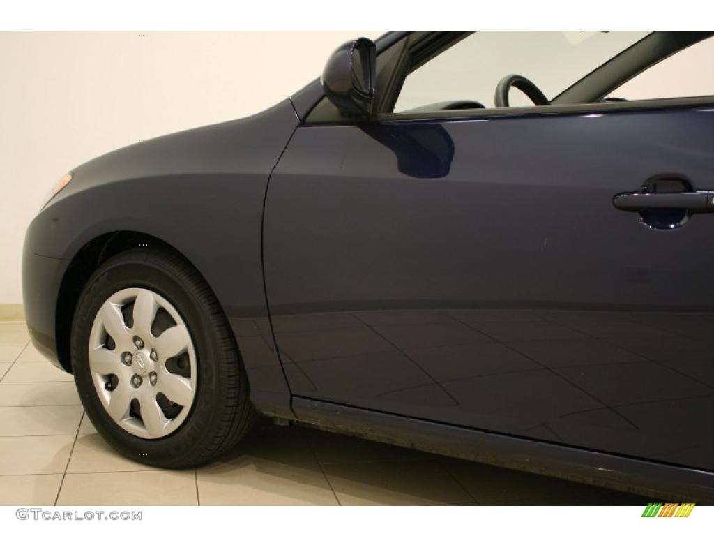 2009 Elantra GLS Sedan - Regatta Blue / Gray photo #23
