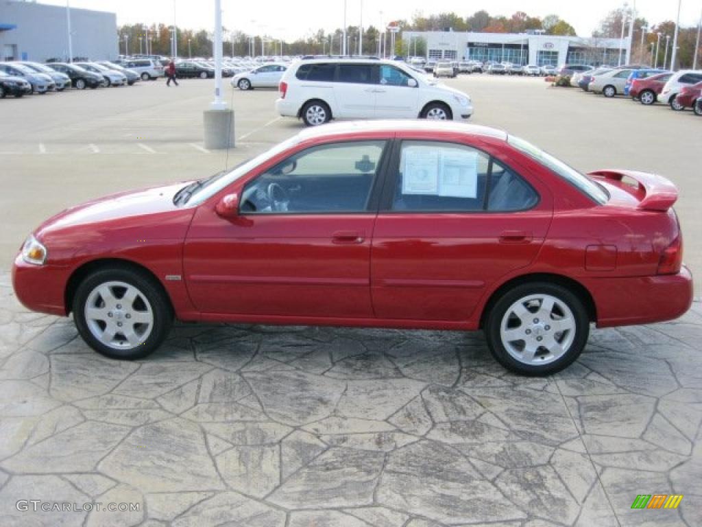 2006 Sentra 1.8 S Special Edition - Code Red / Charcoal photo #4
