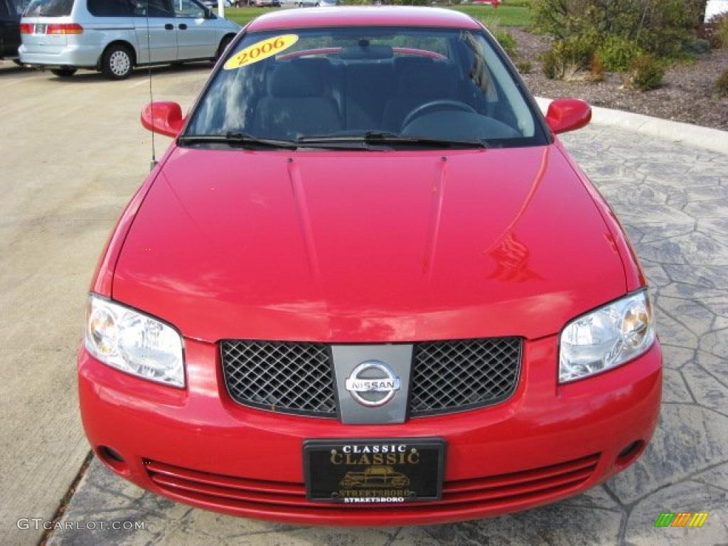 2006 Sentra 1.8 S Special Edition - Code Red / Charcoal photo #5
