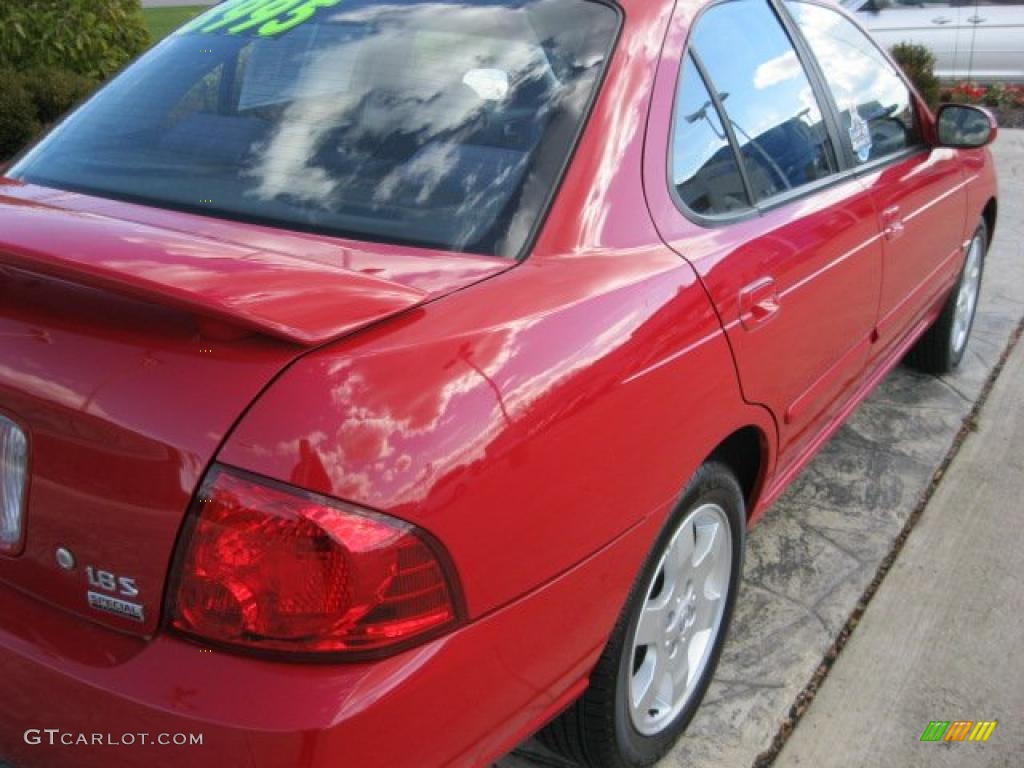 2006 Sentra 1.8 S Special Edition - Code Red / Charcoal photo #10