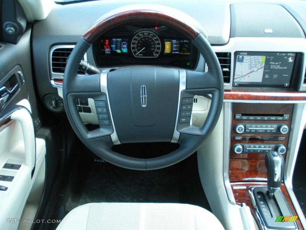2011 Lincoln MKZ Hybrid Cashmere Dashboard Photo #38415593