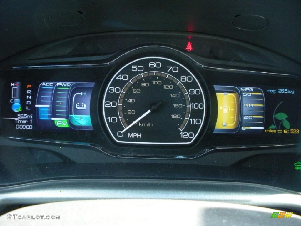 2011 Lincoln MKZ Hybrid Gauges Photo #38415625