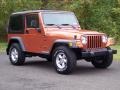 Amber Fire Pearl 2001 Jeep Wrangler Sport 4x4 Exterior