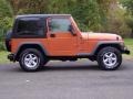 Amber Fire Pearl 2001 Jeep Wrangler Sport 4x4 Exterior