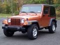 Amber Fire Pearl 2001 Jeep Wrangler Sport 4x4 Exterior